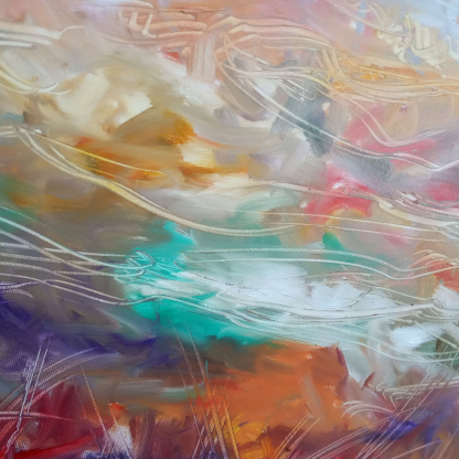 Obraz Pakůň - malovaný obraz do obýváku - Velký obraz v zemitých tónech